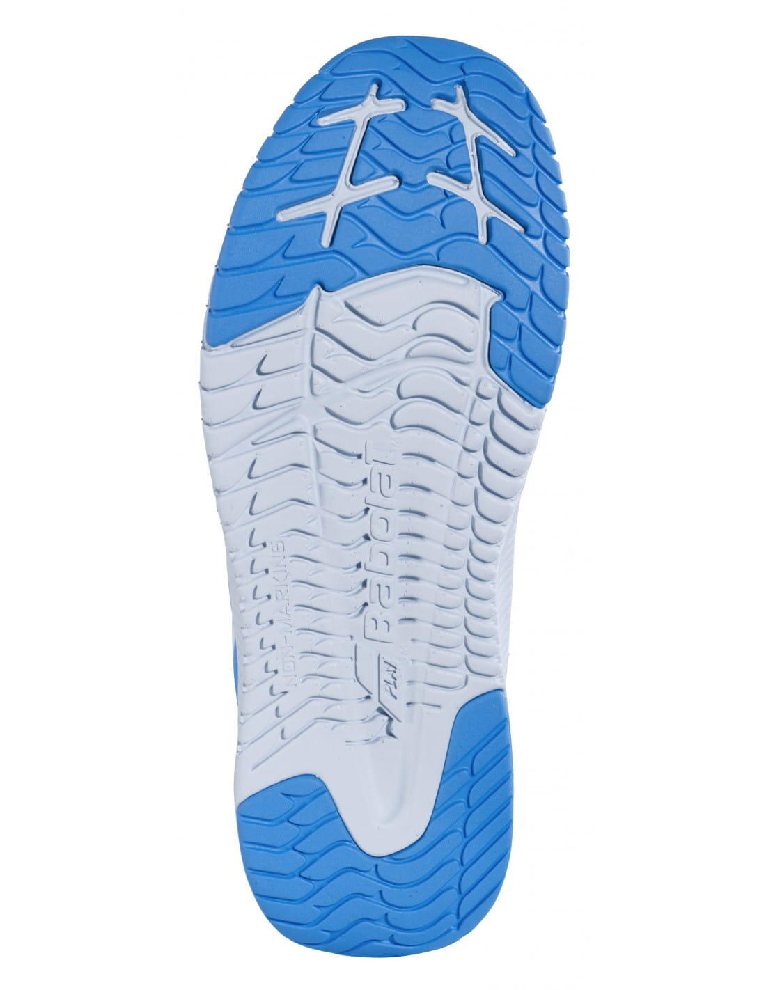 Chaussures Junior Babolat Pulsion All Court Kid 32f21518 1060 Blanc Et Bleu 3/3