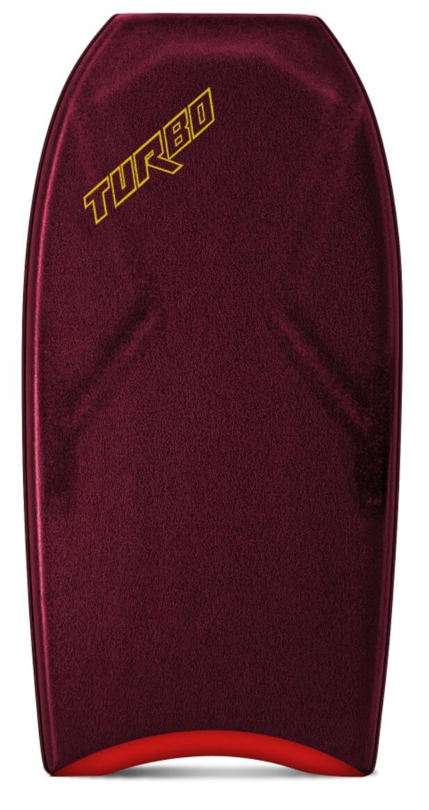 Tabla de bodyboard Turbo 6 PP color burdeos/rojo 42 2/3