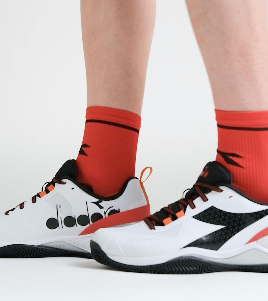 Buty do tenisa męskie Diadora BLUSHIELD TORNEO CLAY white/black/red