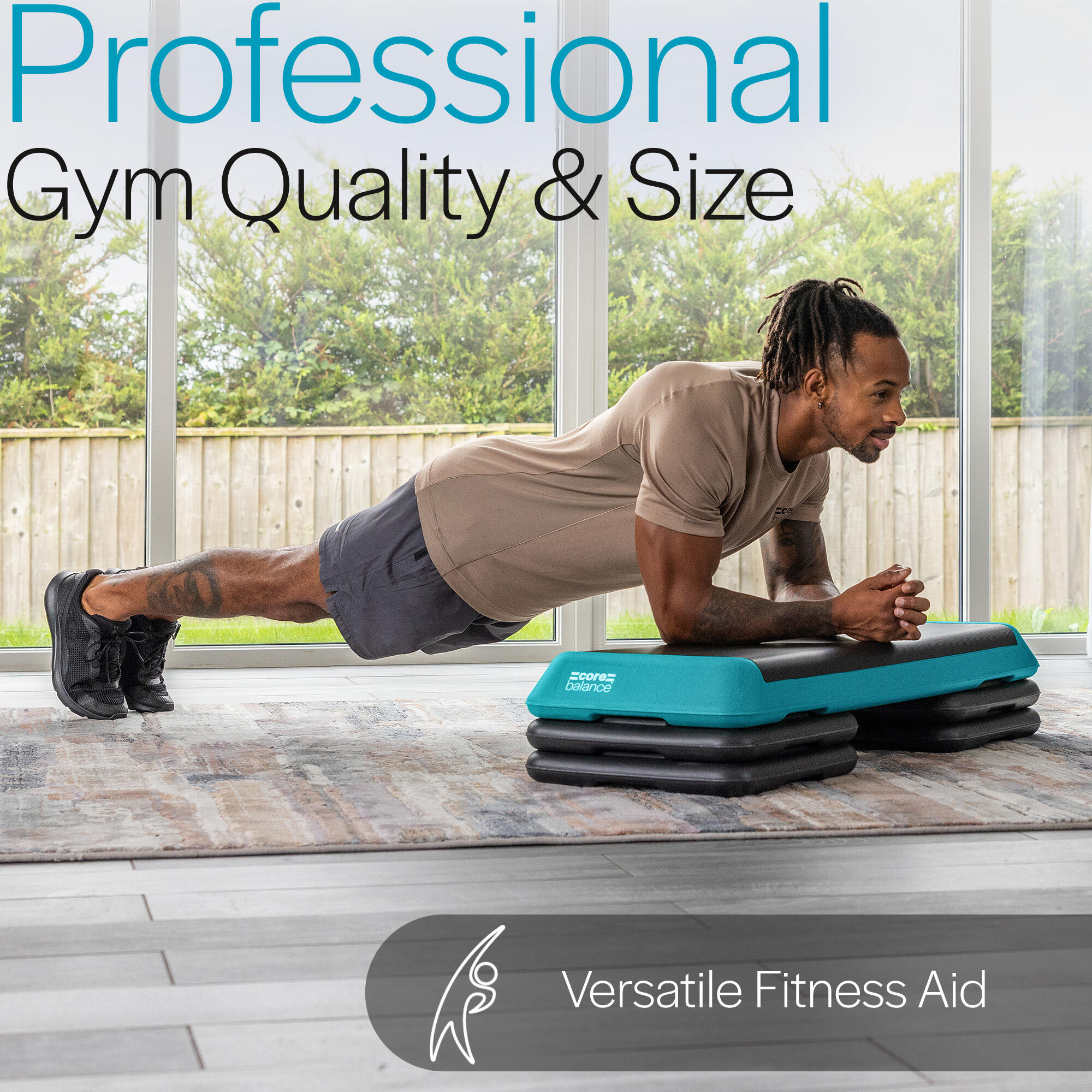 Exercise Aerobic Step Level Height Adjustable Fitness Stepper