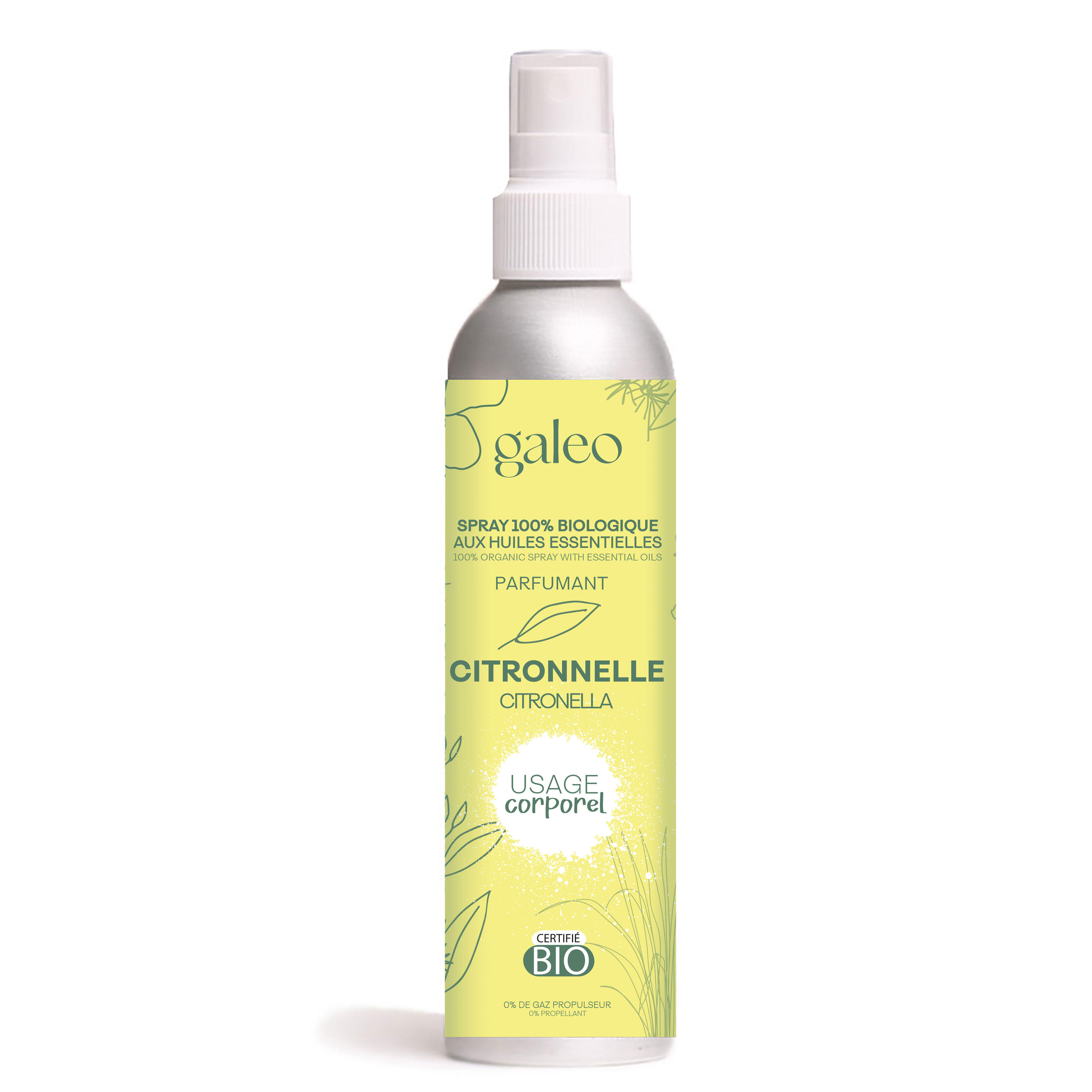 Galeo - Spray 100% Biologique 200 Ml À La Citronnelle - Anti-moustique - Taille Unique - Decathlon