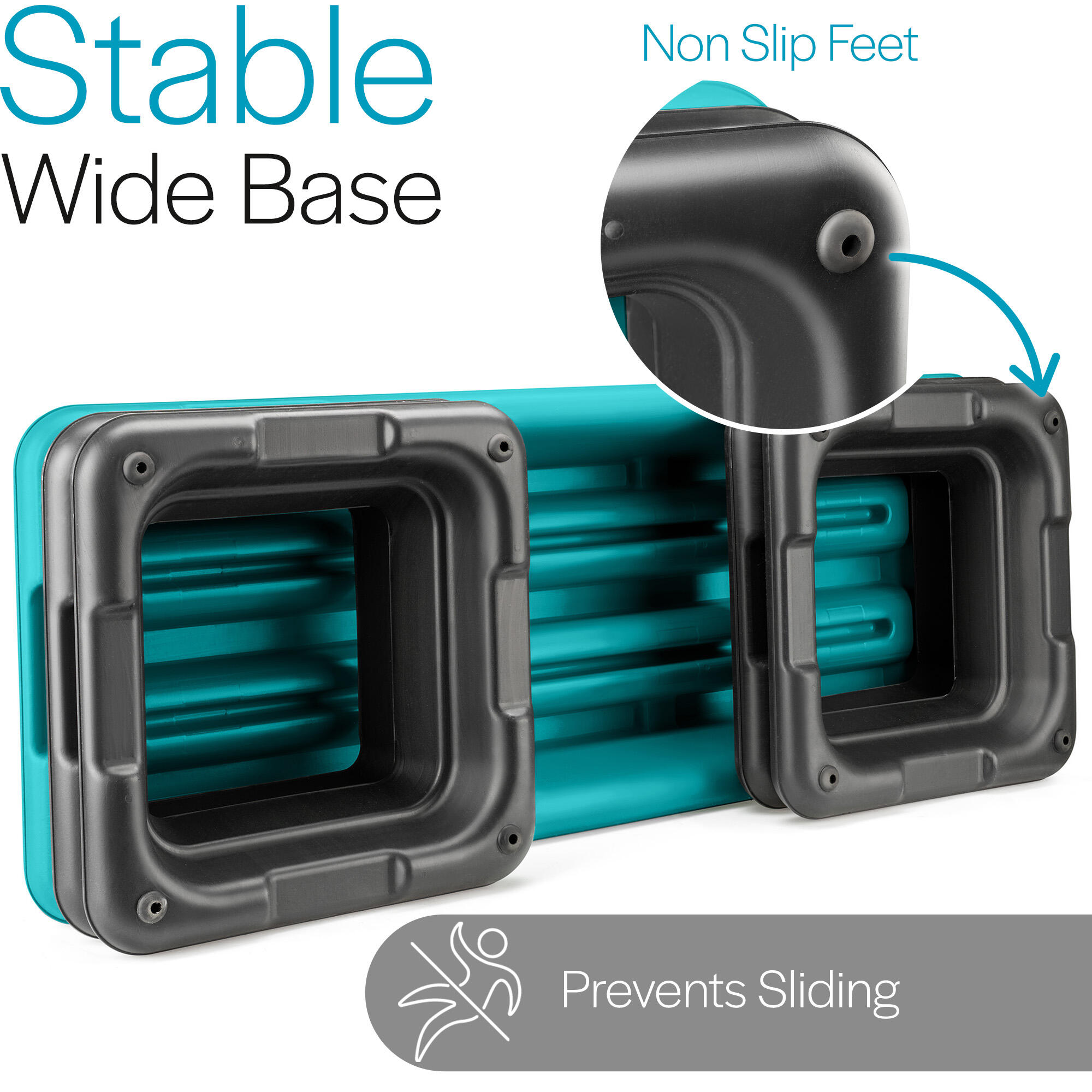 Exercise Aerobic Step 3 Level Height Adjustable Fitness Stepper Core Balance 6/7