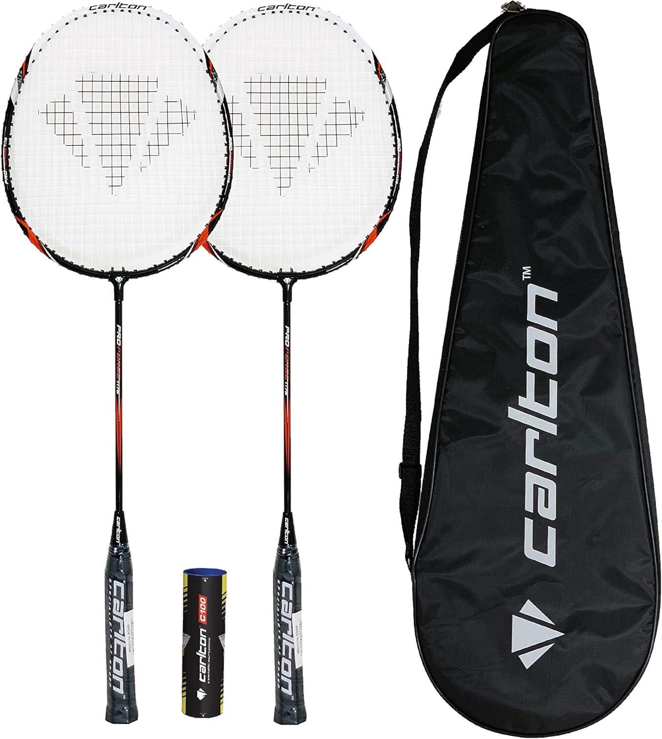 CARLTON Carlton Pro Force Badminton Racket Twin Set, Cover & Shuttles