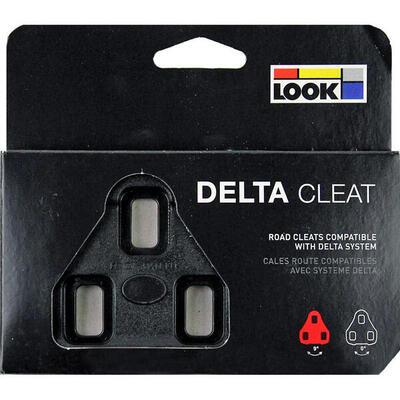 Look schoenplaatjes delta 0° zwart voor fietsen