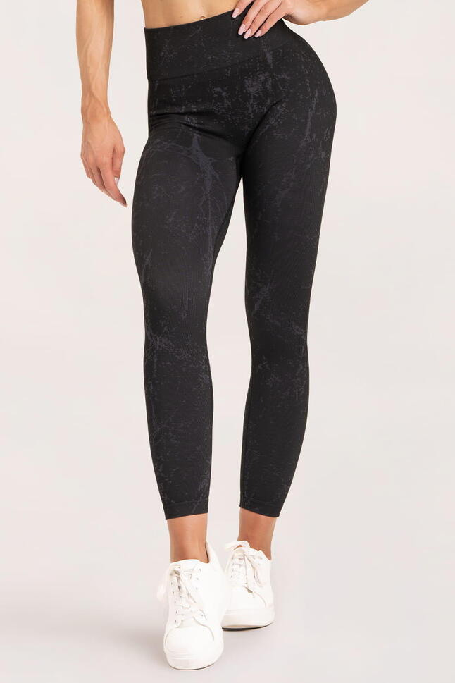 Legginsy fitness damskie Gym Glamour marble