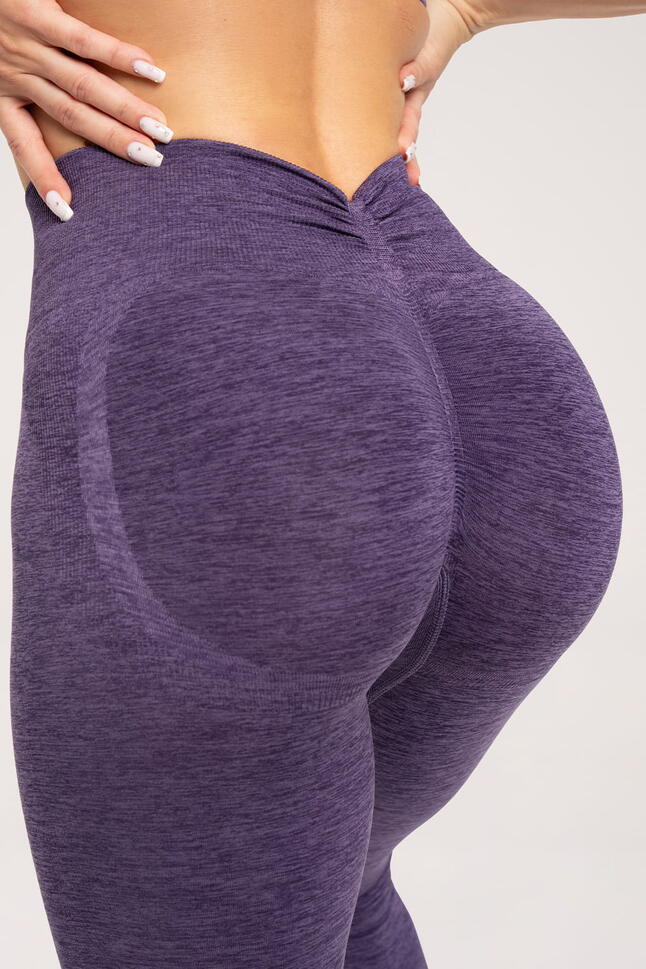 Legginsy fitness damskie Gym Glamour seamless deep push up