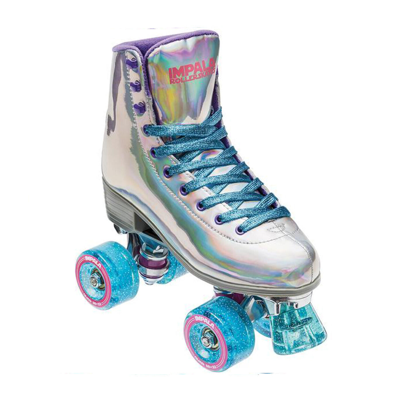 Impala Skate - Impala Skate Roller Quad Holographic - Rollers En Ligne - Gris - 42 - Decathlon