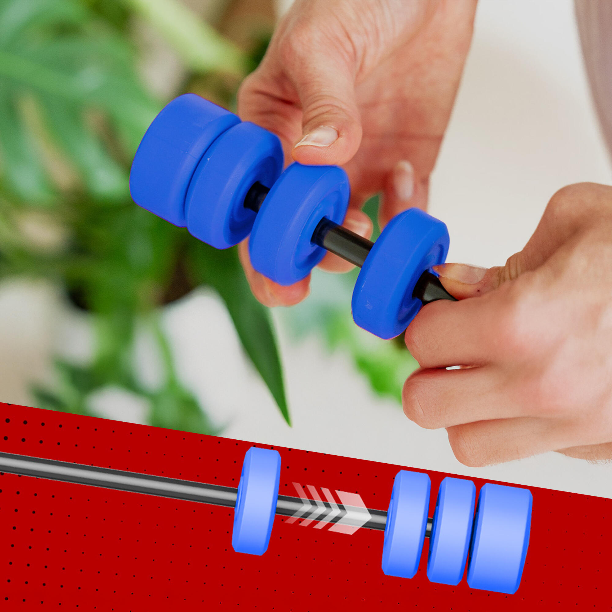 Schwingstab con mango ergonómico – Entrenador de vibración para entrenamiento 4/7