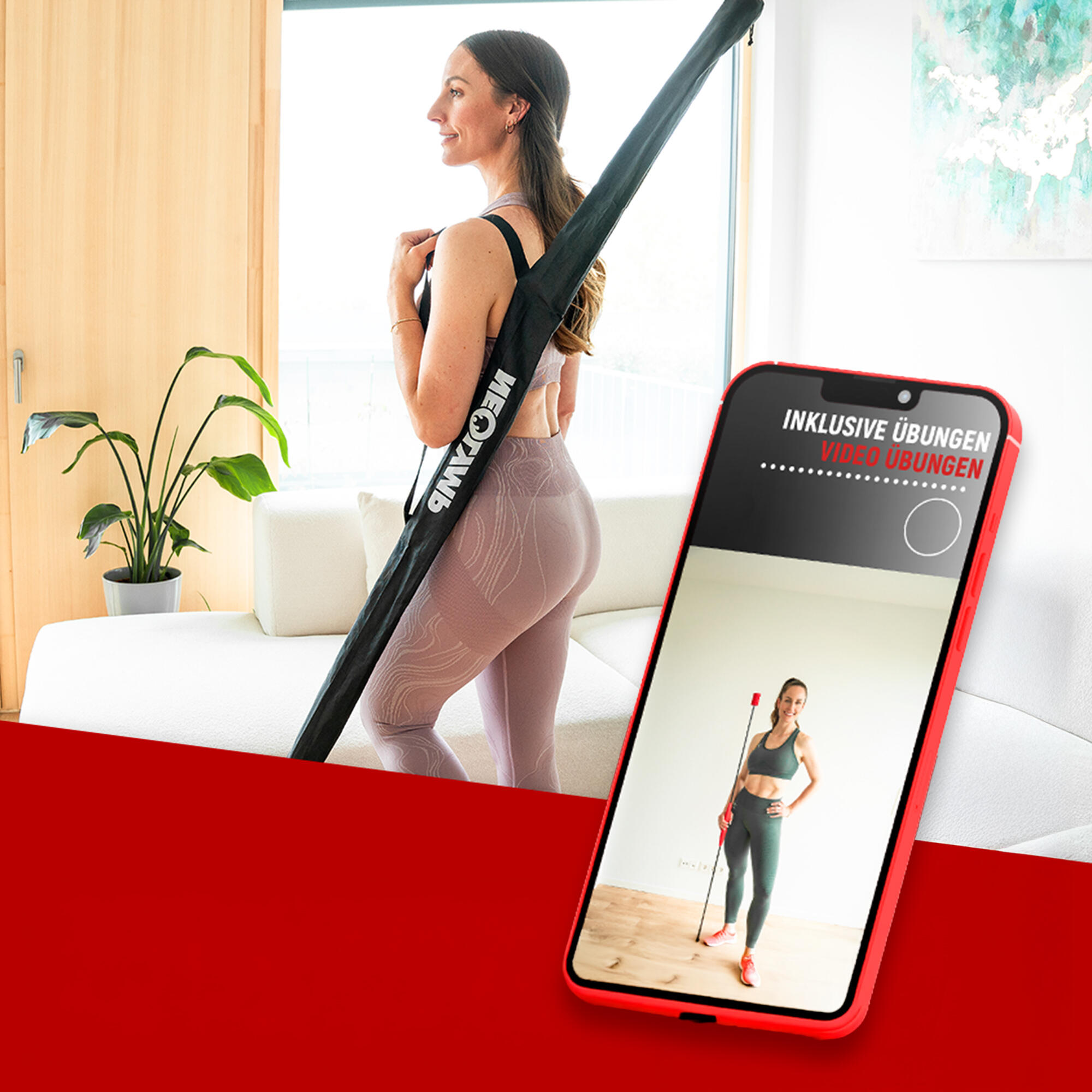 Schwingstab con mango ergonómico – Entrenador de vibración para entrenamiento 5/7
