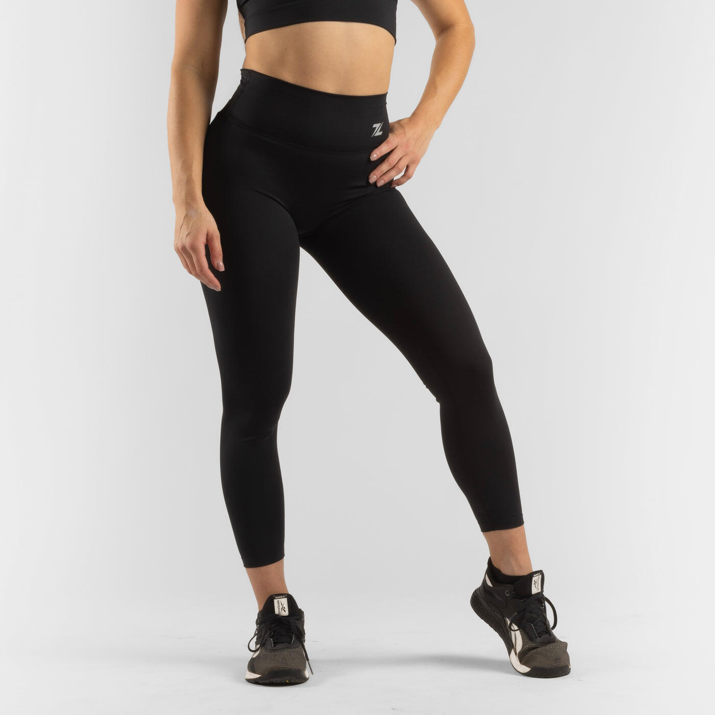 ZEUZ ZEUZ Sport Legging Dames High Waist - Nylon & Elastaan - Zwart - Maat XXL