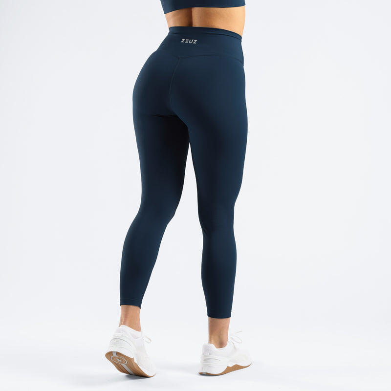 Leggings de sport ZEUZ pour femme, bleu marine, taille L 2/7
