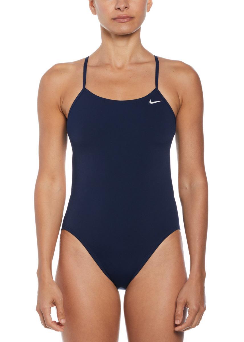 Maiô nike hydrastrong solid cutout - azul-marinho meia-noite - tamanho 38