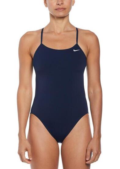 Maillot de bain une pièce Nike Hydrastrong Solid Cutout - Bleu 34