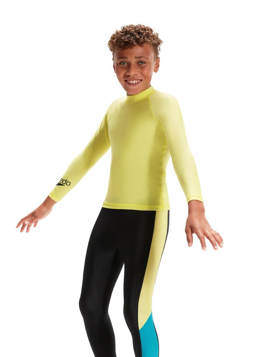 Camiseta de natación unisex de manga larga Speedo Junior - 5-6 5/6