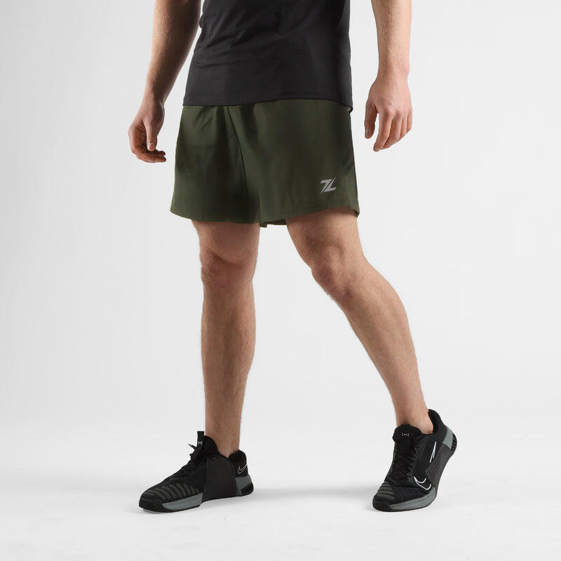 Pantaloncini sportivi da uomo ZEUZ, verdi, taglia S 2/4