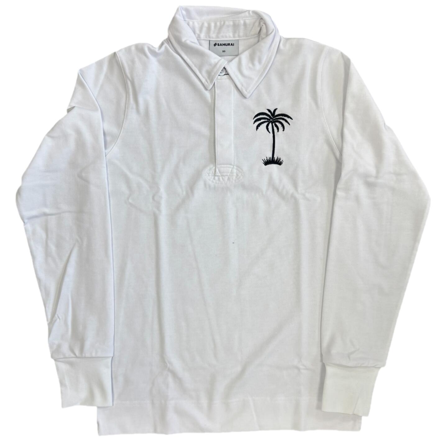 Fiji White Rugby LS Shirt Men's Samurai Heritage Jersey 2/3