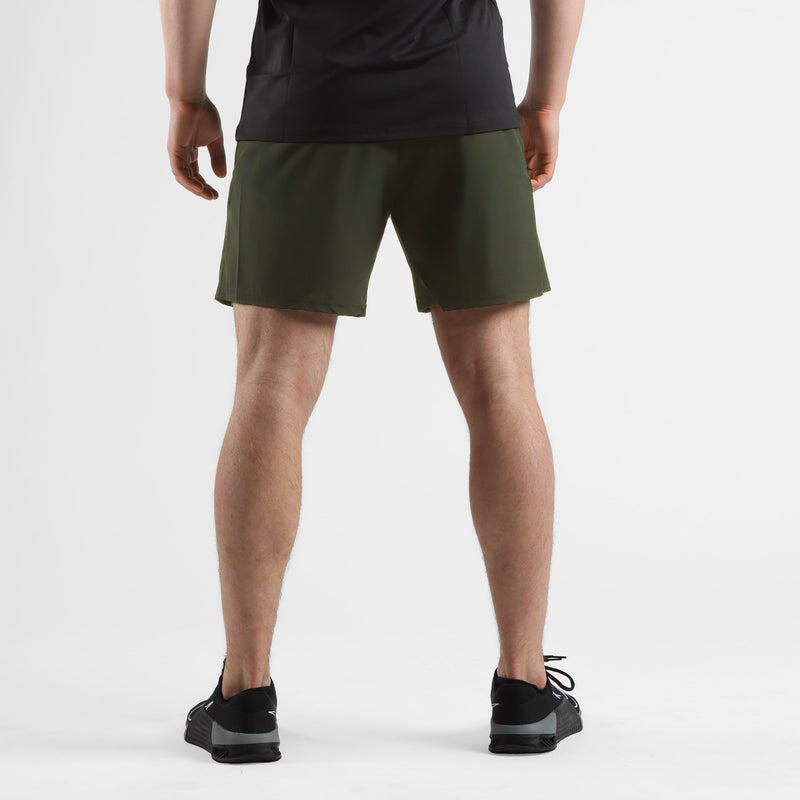Pantaloncini sportivi da uomo ZEUZ, verdi, taglia S 3/4