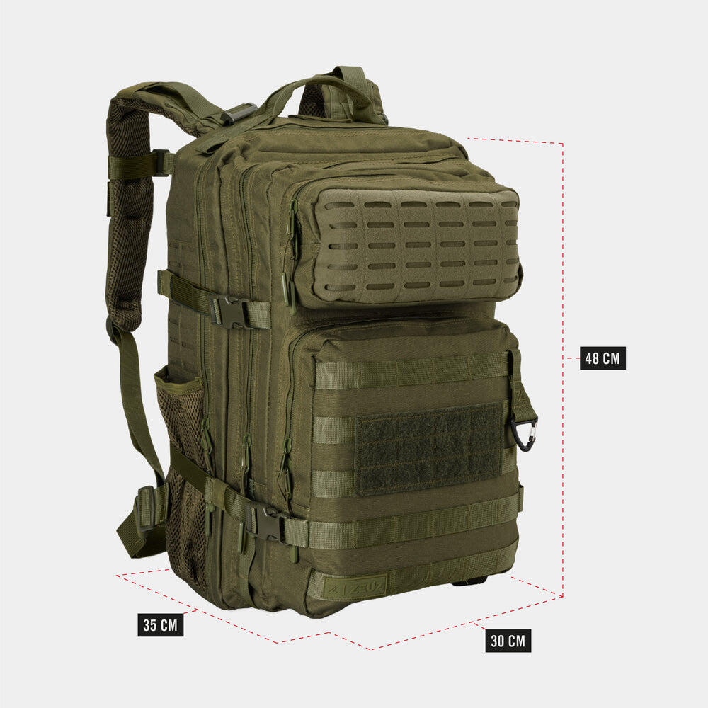 ZEUZ Tactical Rugzak Dames & Heren – Backpack – Sporttas – 45 Liter – Groen 5/7