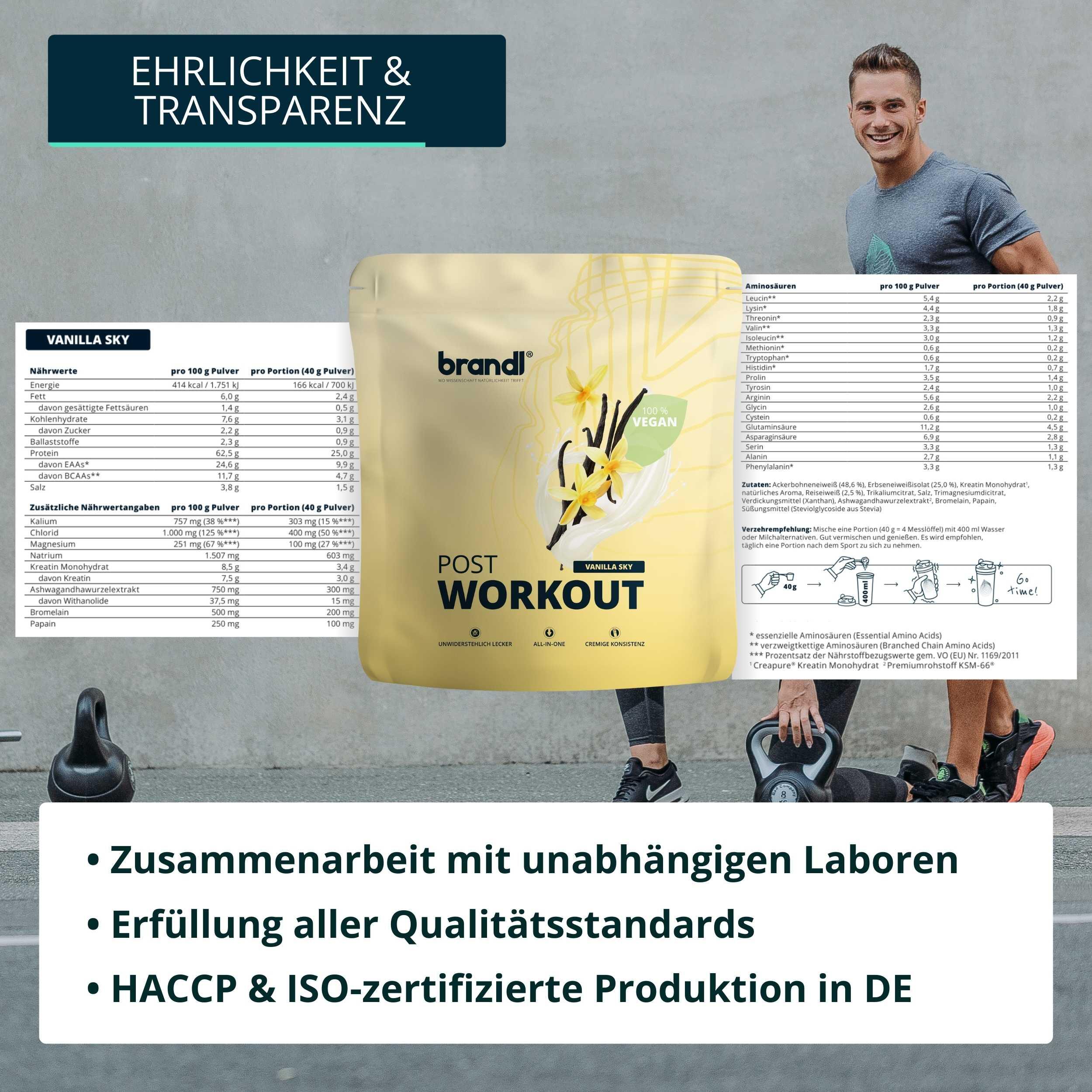 brandl® Veganes Protein-Pulver All-in-One nach dem Training 5/6