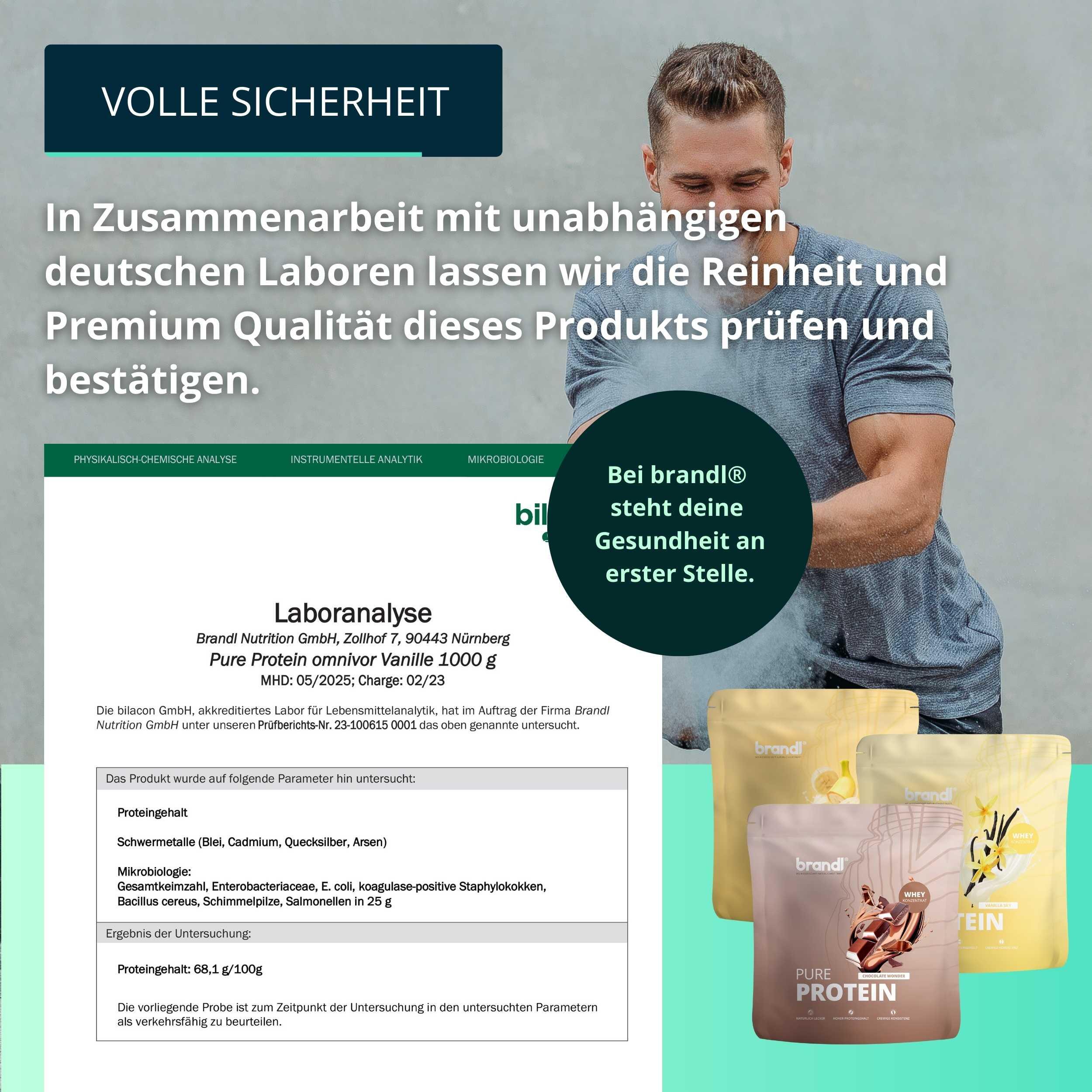 brandl® Pure Protein 2.0 Veganes Proteinpulver | Eiweißpulver Vegan 5/6