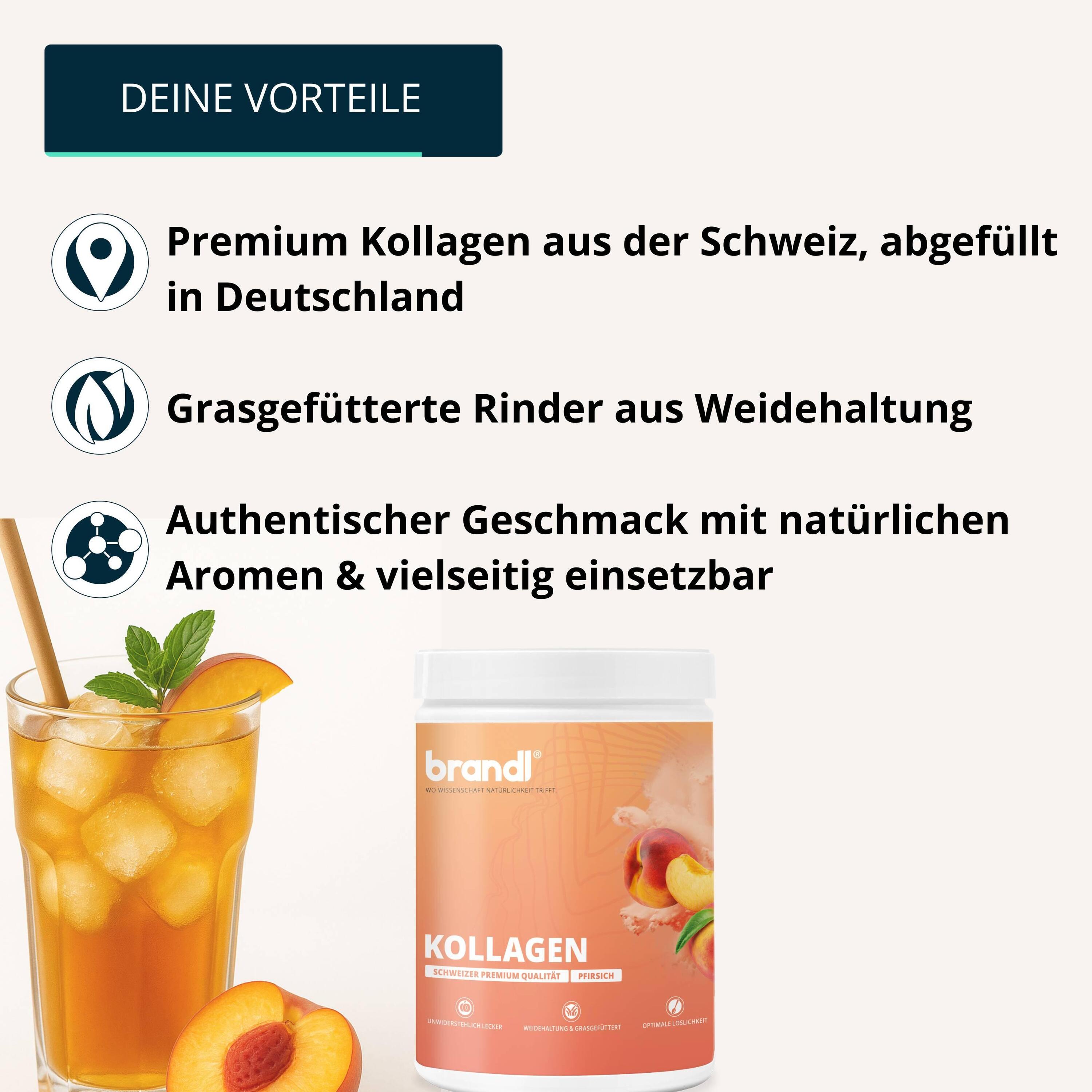 COLLAswiss® Kollagen Pulver aus Schweizer Weidehaltung grassgefüttert 3/6