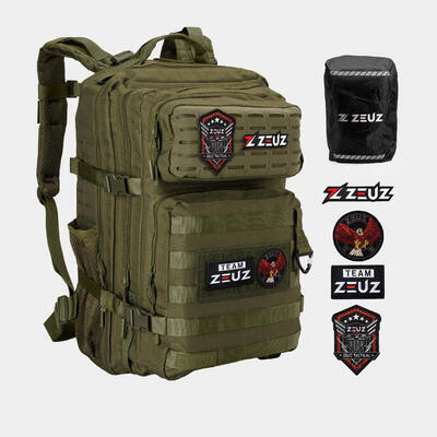 Zeuz tactical rugzak dames & heren – backpack - sporttas - 45 liter - groen