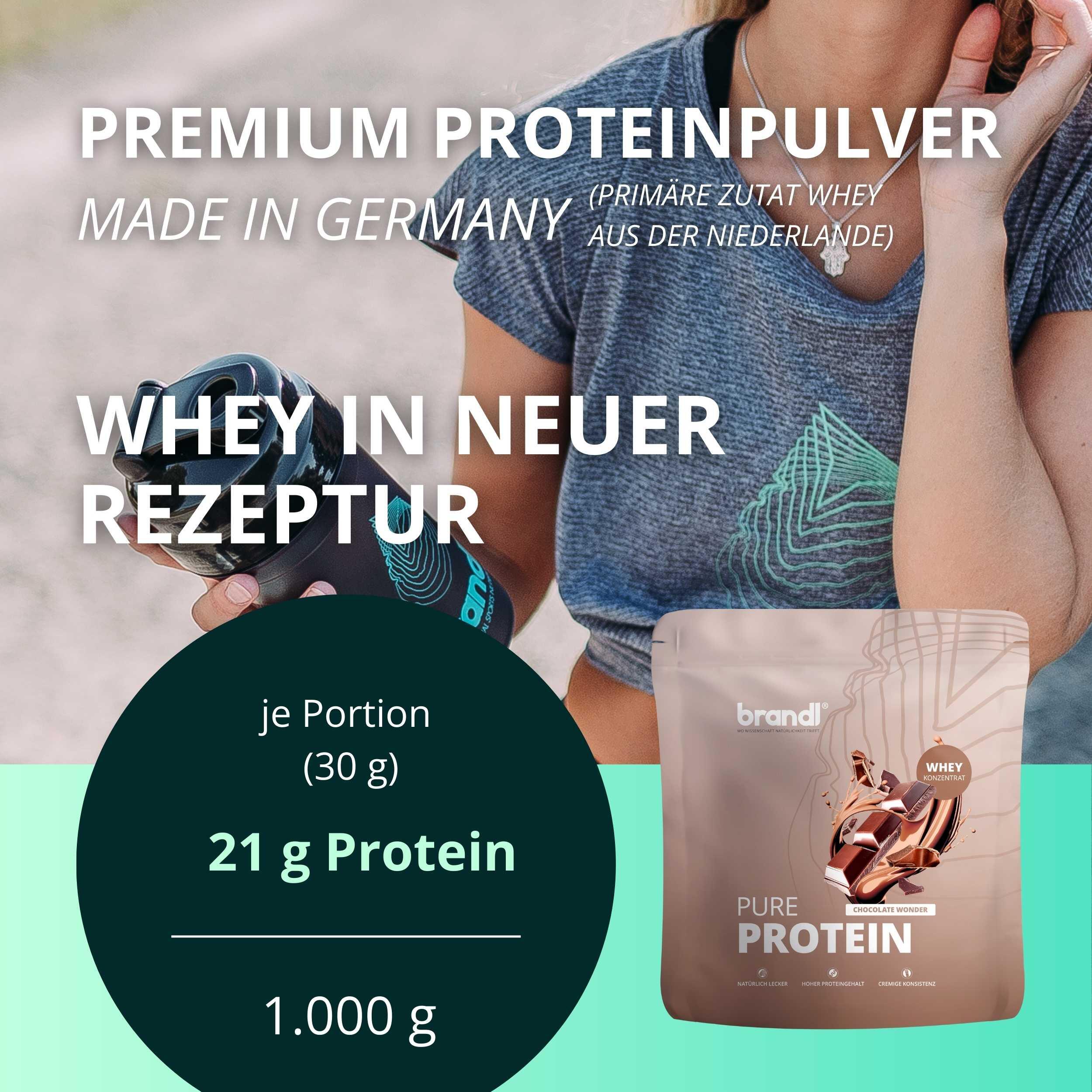 brandl® Pure Protein 2.0 Proteinpulver Whey | Eiweißpulver mit natürlichem Aroma 2/6