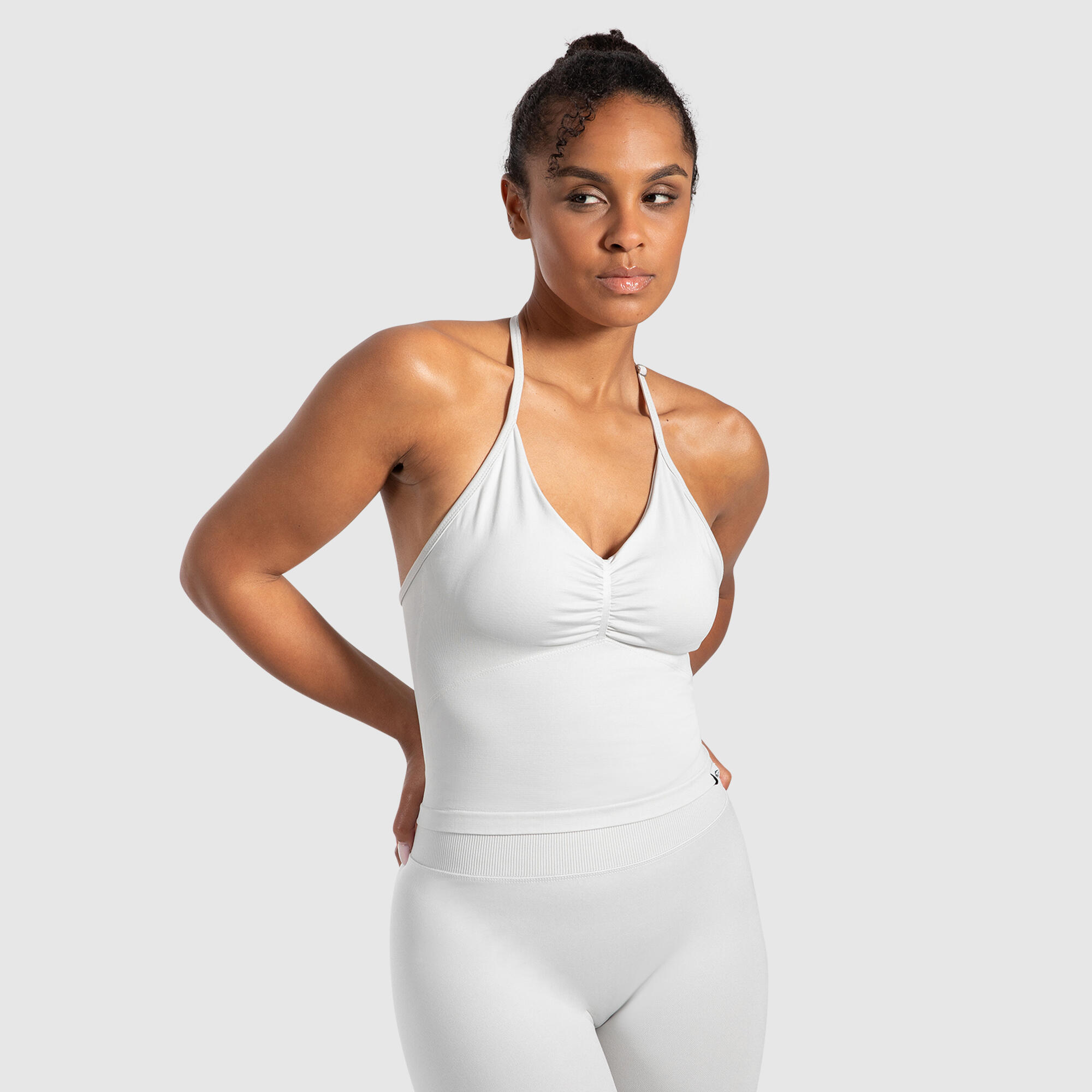 Damen Crop Top Malena Hellgrau 2/5