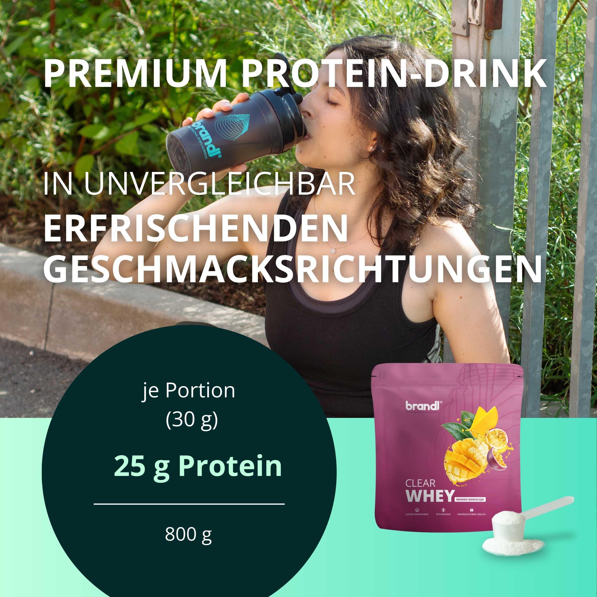 brandl® Clear Whey Isolate - Protein Drink mit leckerem Geschmack 2/6