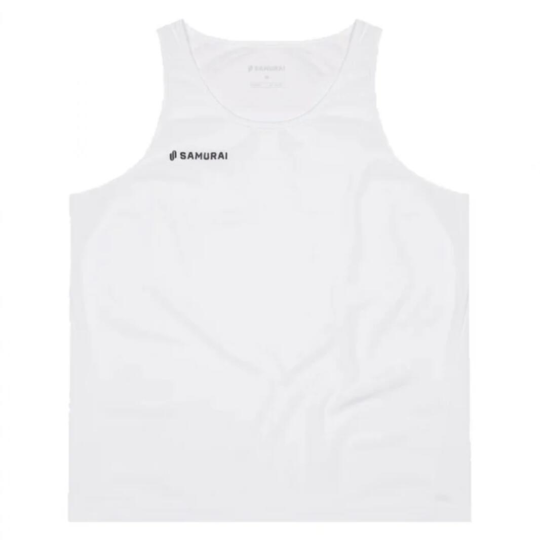 Samurai Men's Rugby Vest Classic White Tank Top 2/3