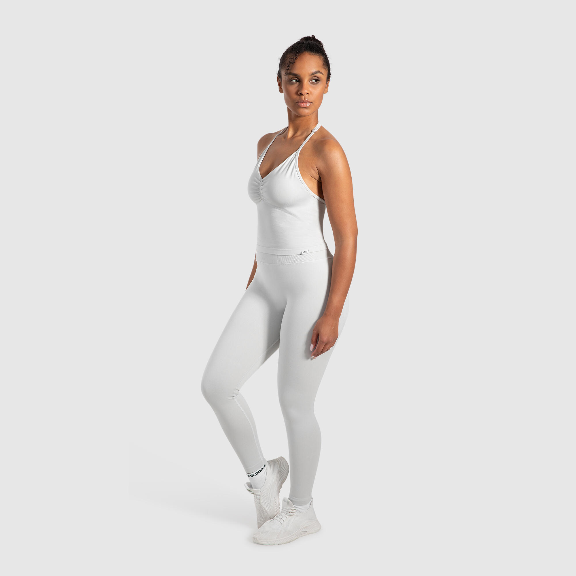 Damen Crop Top Malena Hellgrau 3/5