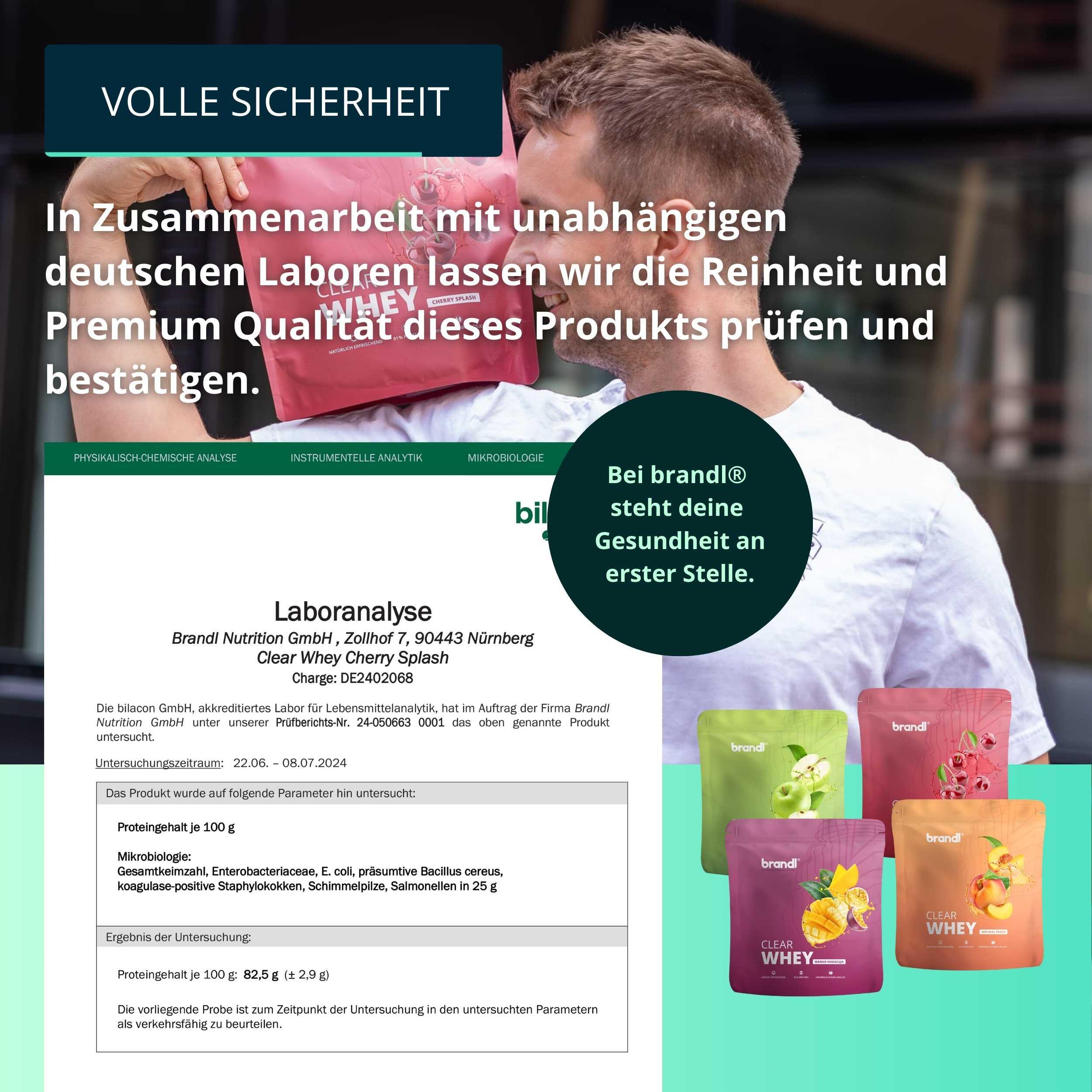 brandl® Clear Whey Isolate - Protein Drink mit leckerem Geschmack 6/6