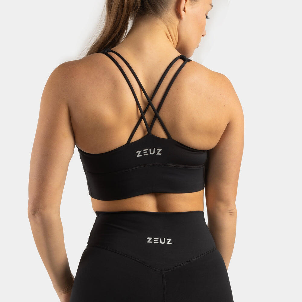 ZEUZ Soutien-Gorge Sport Femme – Shock Absorber Sport BRA – Noir – Taille XS 2/7