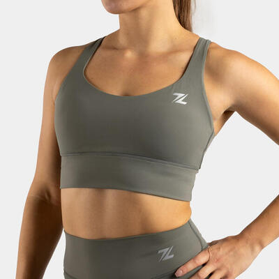 Zeuz sport bh dames - sportbh. shock absorber sport bra - groen - maat xl