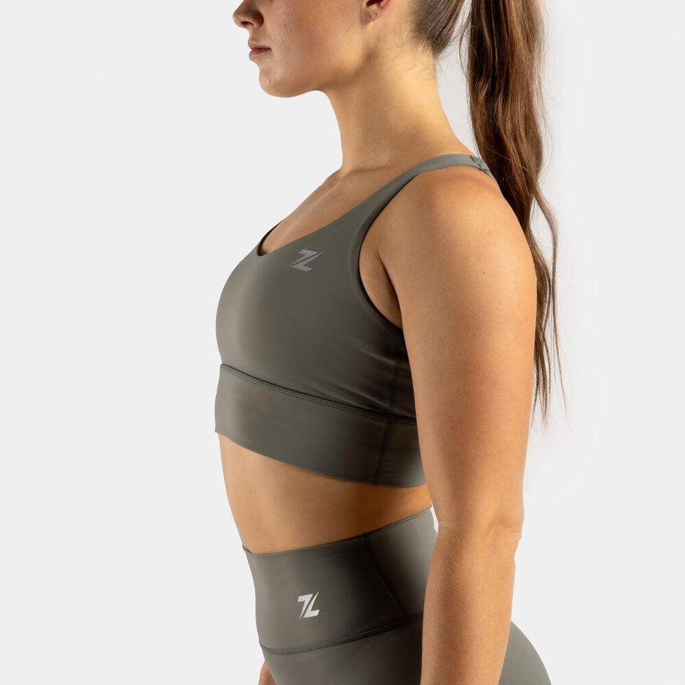 ZEUZ Soutien-Gorge Sport Femme – Shock Absorber Sport BRA – Vert – Taille L 3/7