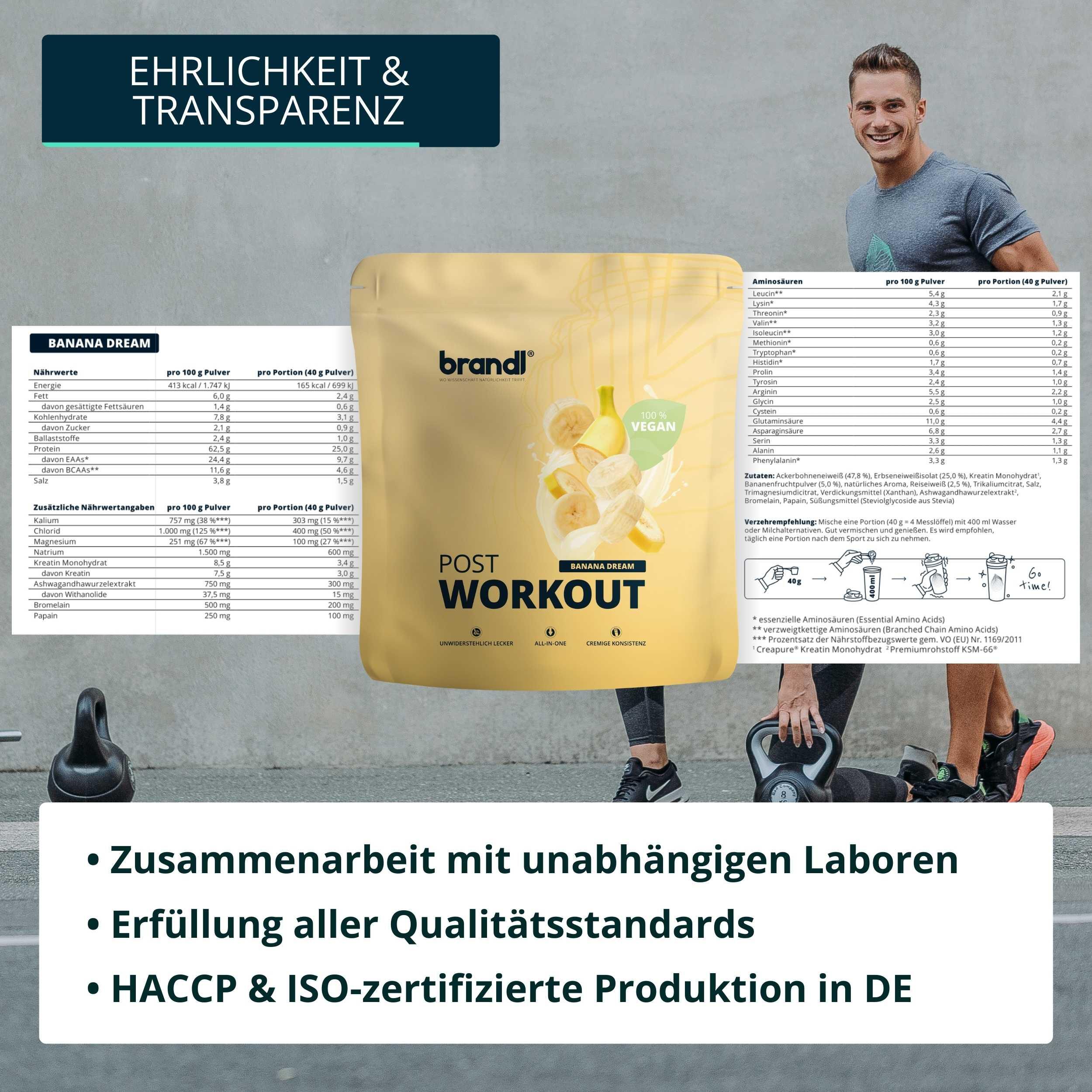 brandl® Veganes Protein-Pulver All-in-One nach dem Training 5/6