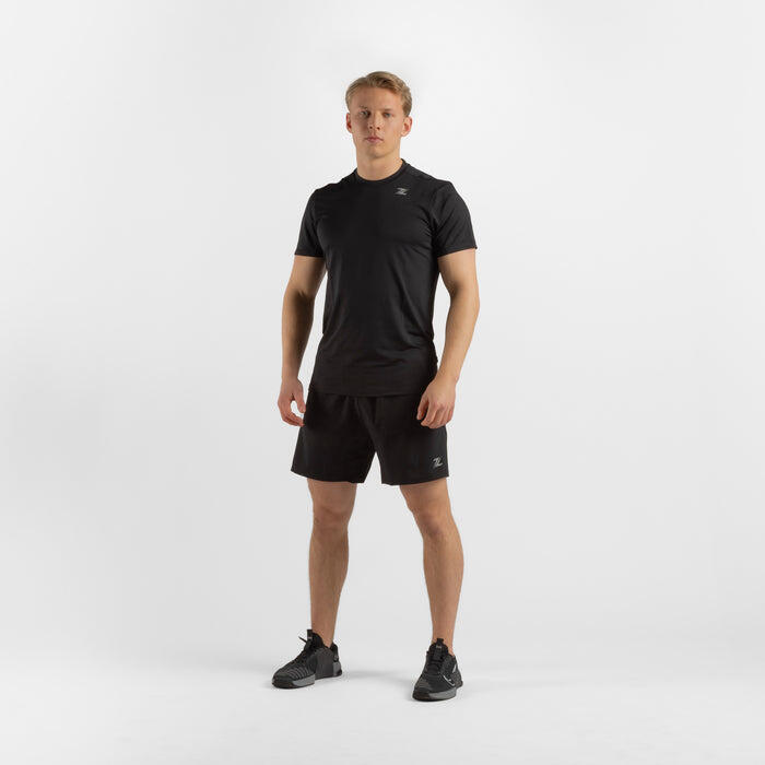 Pantaloncini sportivi da uomo ZEUZ, neri, taglia S 4/6