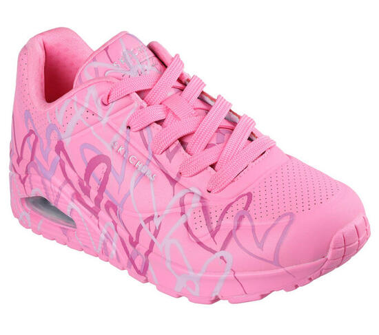 Skechers Uno Spread The Love Sneaker Donna Rosa HTPK 38 EU