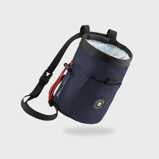 Chalkbag zum Klettern & Bouldern, Magnesia-Beutel aus Robic Nylon, blau