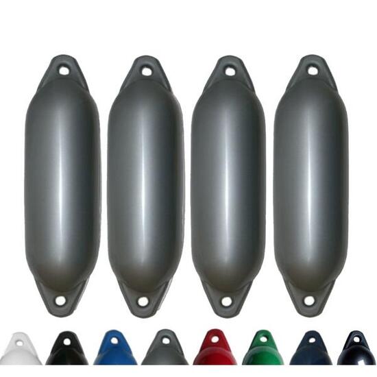 Set de 4 pare-battages de Star 15 - argent, 45 x 12 cm