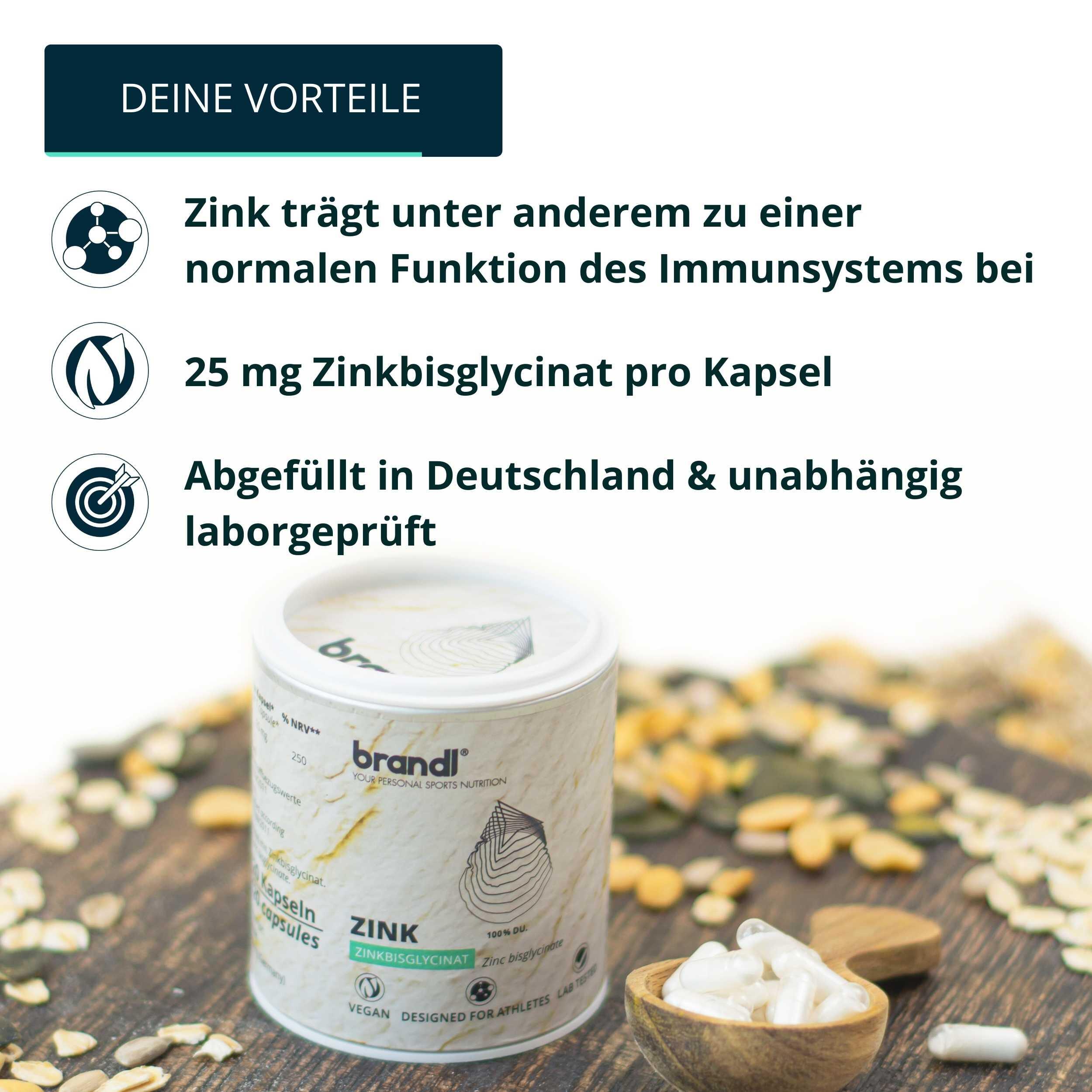 brandl® - Zink aus Zink Bisglycinat 3/6