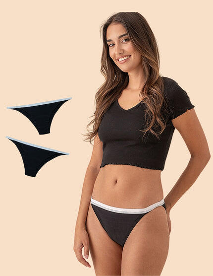 ANAISSA Pack de 2 cuecas menstruais brasileiras Rio