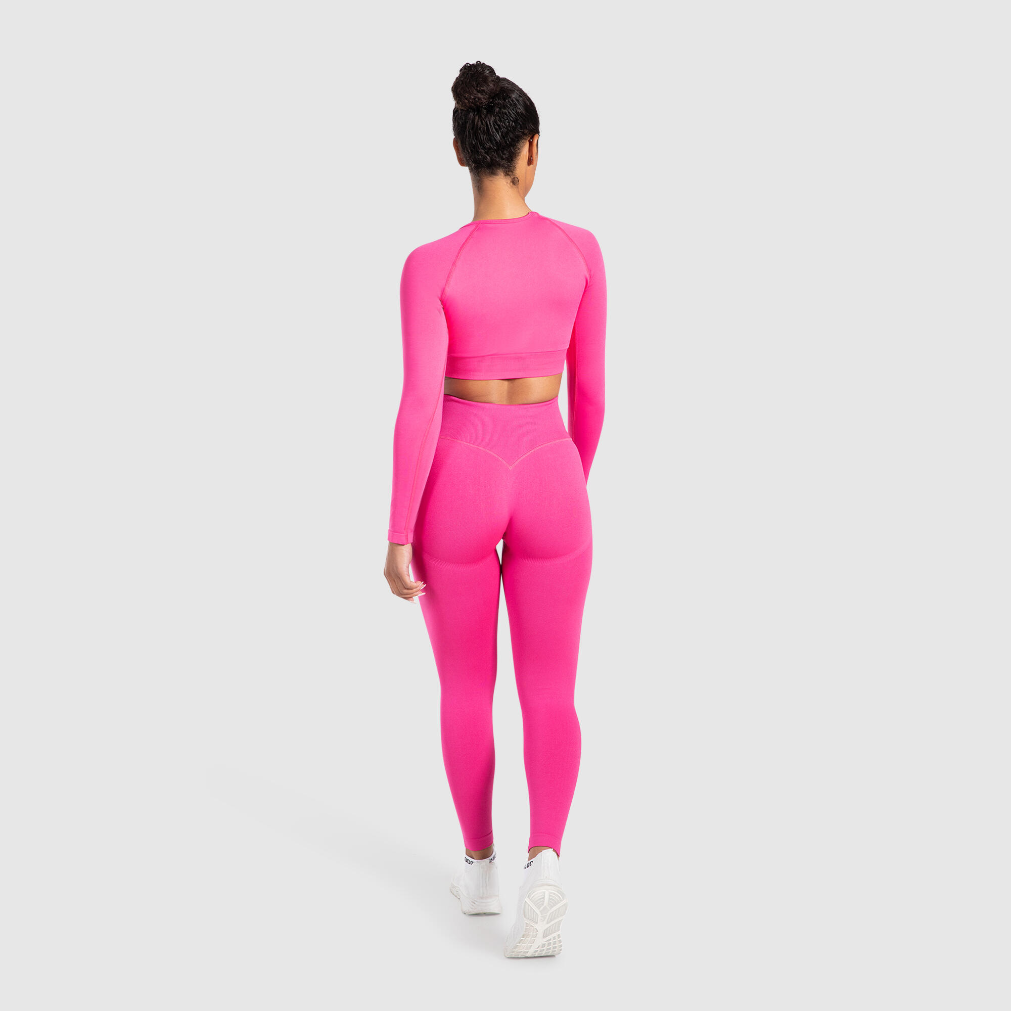 Damen Crop Longsleeve Maysa Pink 3/5