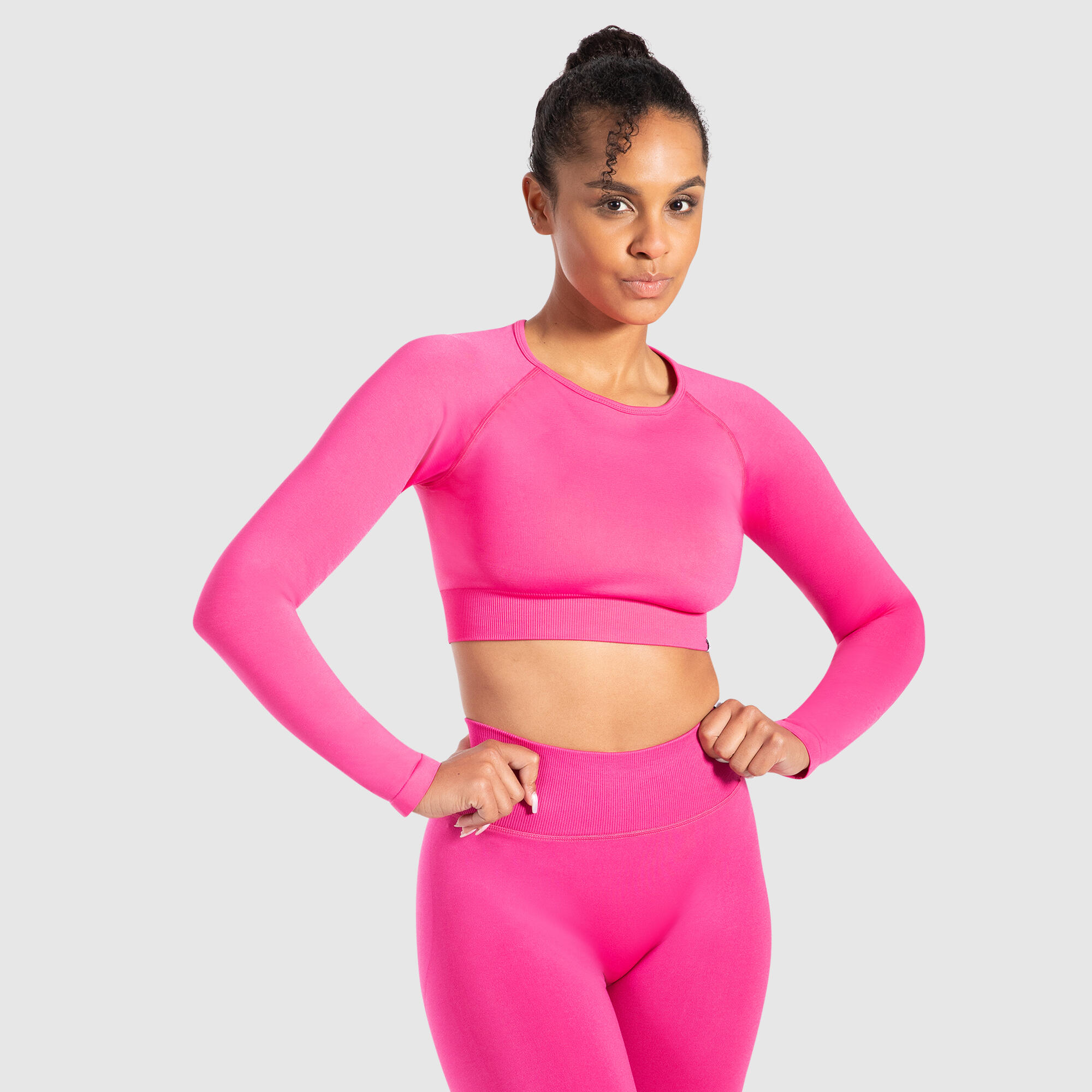 Damen Crop Longsleeve Maysa Pink 2/5