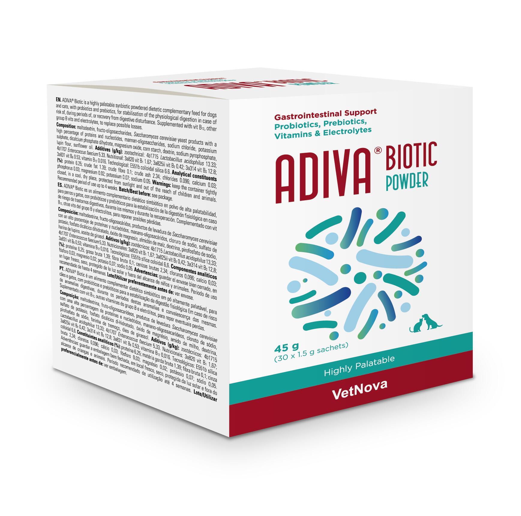 VETNOVA ADIVA® Biotic Powder 45g (30x1,5g)