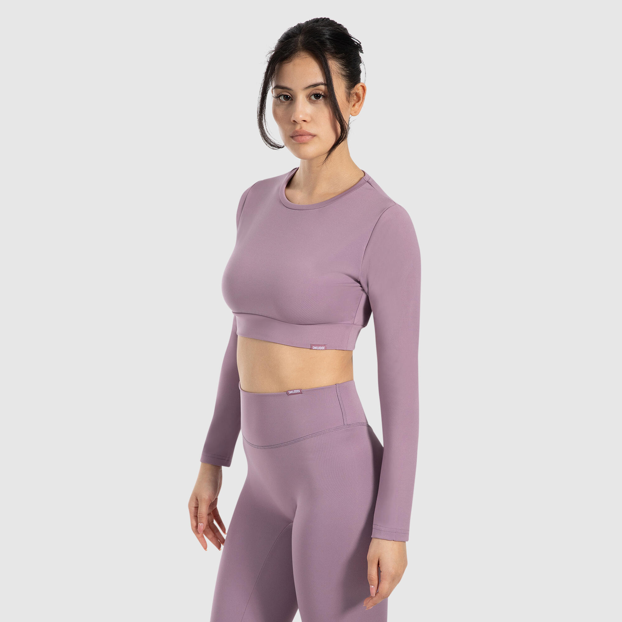 Damen Crop Longsleeve Tisha Lila 2/5