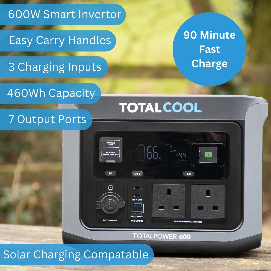 Totalpower 600 Draagbare Powerbank - 600W Zonne-energie Station 2/7