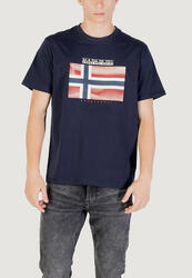 t-shirt crop top S-LARI SS HOMME BLEU