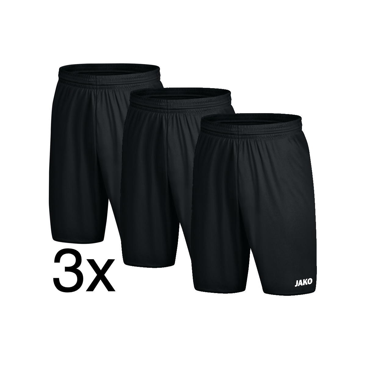 JAKO JAKO Unisex Sporthose Manchester 2.0 im 3er Set - 4400