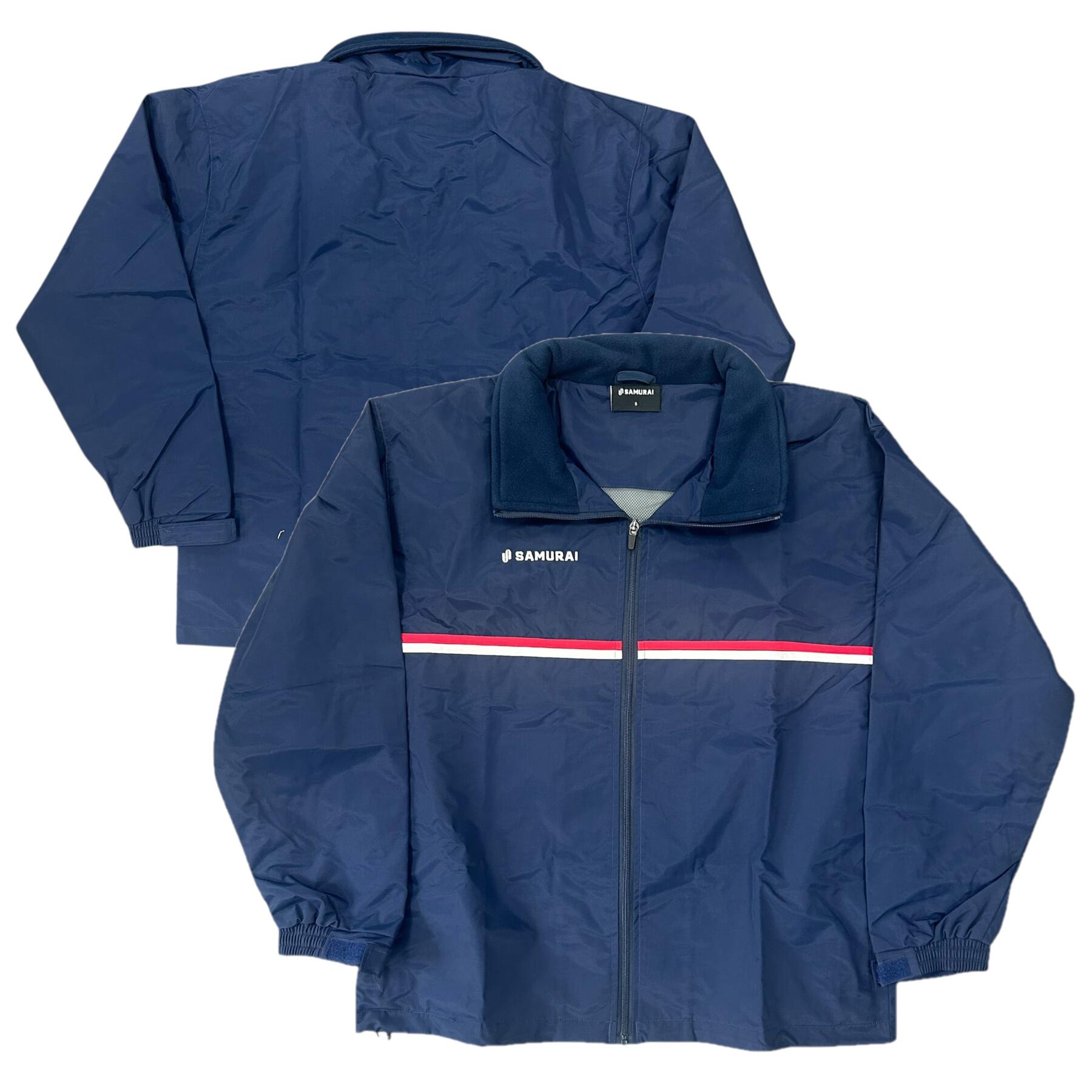 Samurai Men's Rugby Jacket Navy Stria Stripe Jacket 1/3